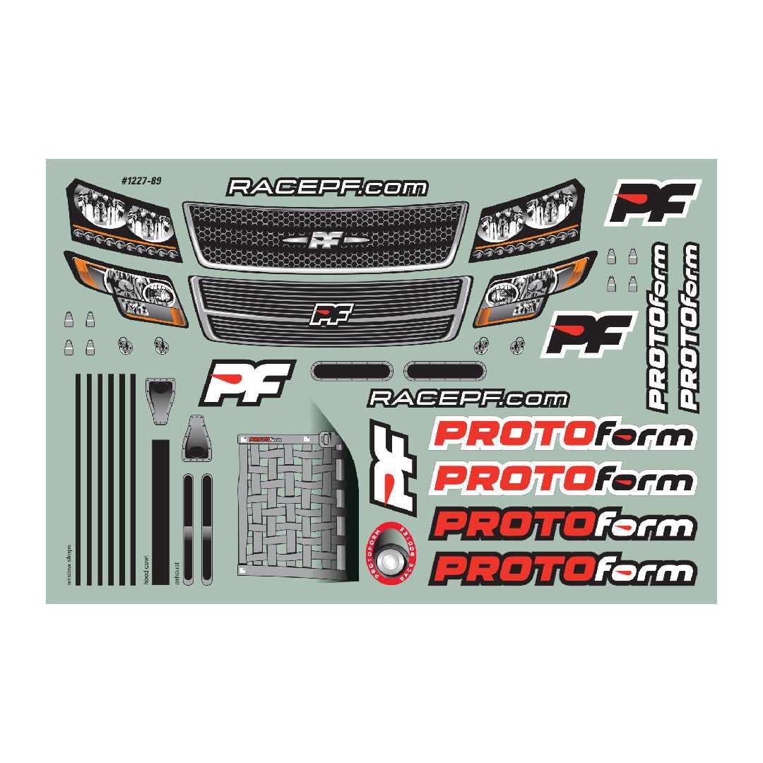 Protoform ORT Oval Race Truck Body, Clear