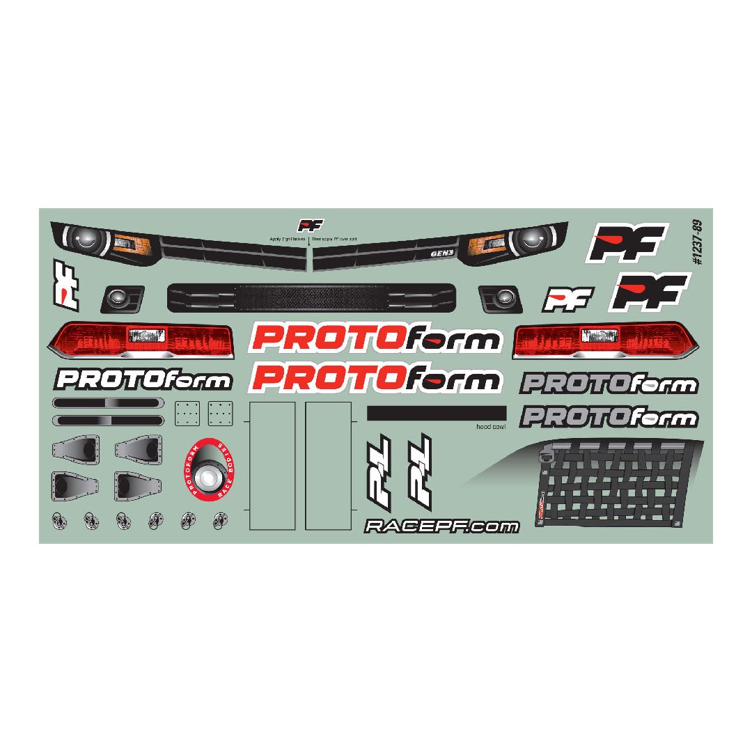 Protoform Gen3-C Light Weight Clear Body: Oval