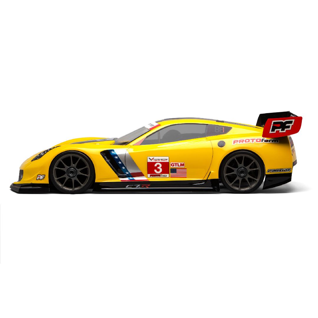Protoform 1/8 Chevrolet Corvette C7.R Clear Body:GT,Long WB