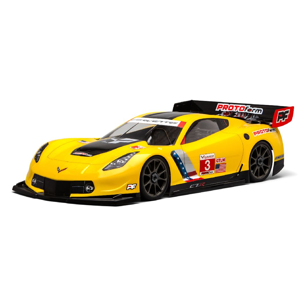Protoform 1/8 Chevrolet Corvette C7.R Clear Body:GT,Long WB
