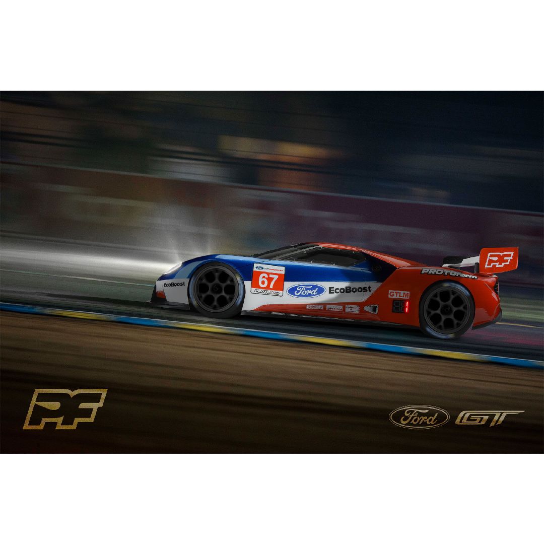 Protoform Ford GT Light Weight Clear Body, 190mm