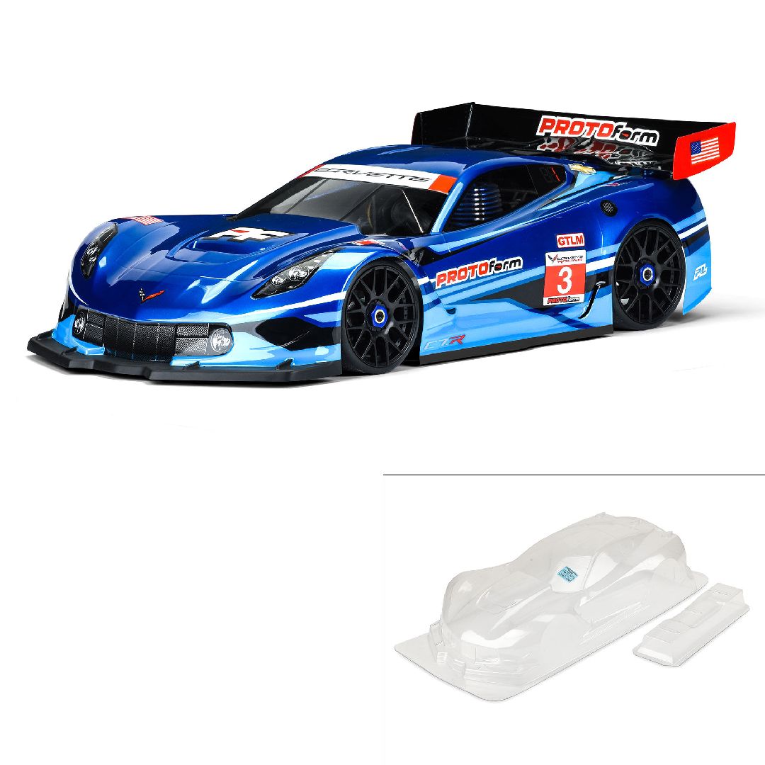 Protoform 1/8 Corvette C7.R Clear Body :GT, Short Wheelbase