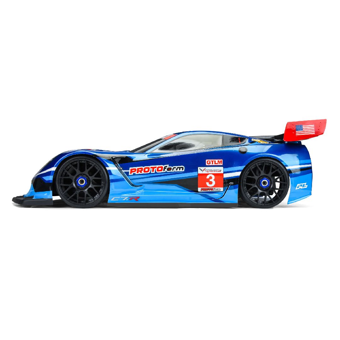 Protoform 1/8 Corvette C7.R Clear Body :GT, Short Wheelbase