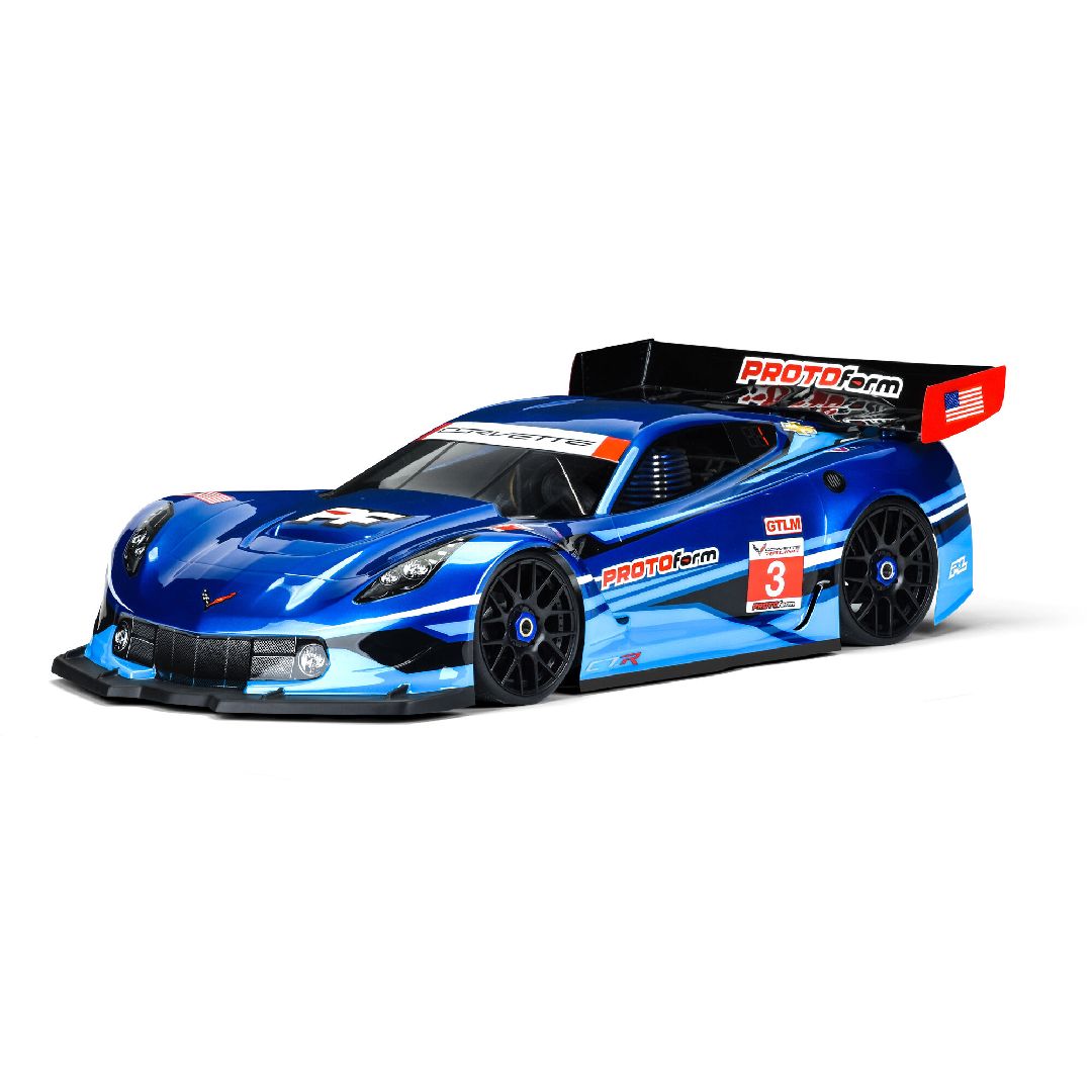 Protoform 1/8 Corvette C7.R Clear Body :GT, Short Wheelbase