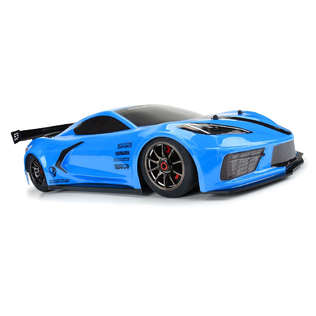 Protoform 1/7 Chevy Corvette C8 Painted Body (Blue): Felony