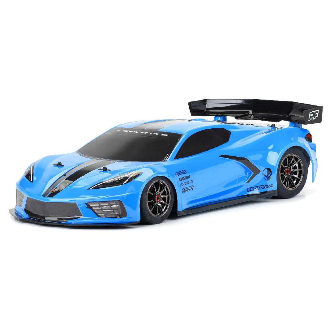 Protoform 1/7 Chevy Corvette C8 Painted Body (Blue): Felony