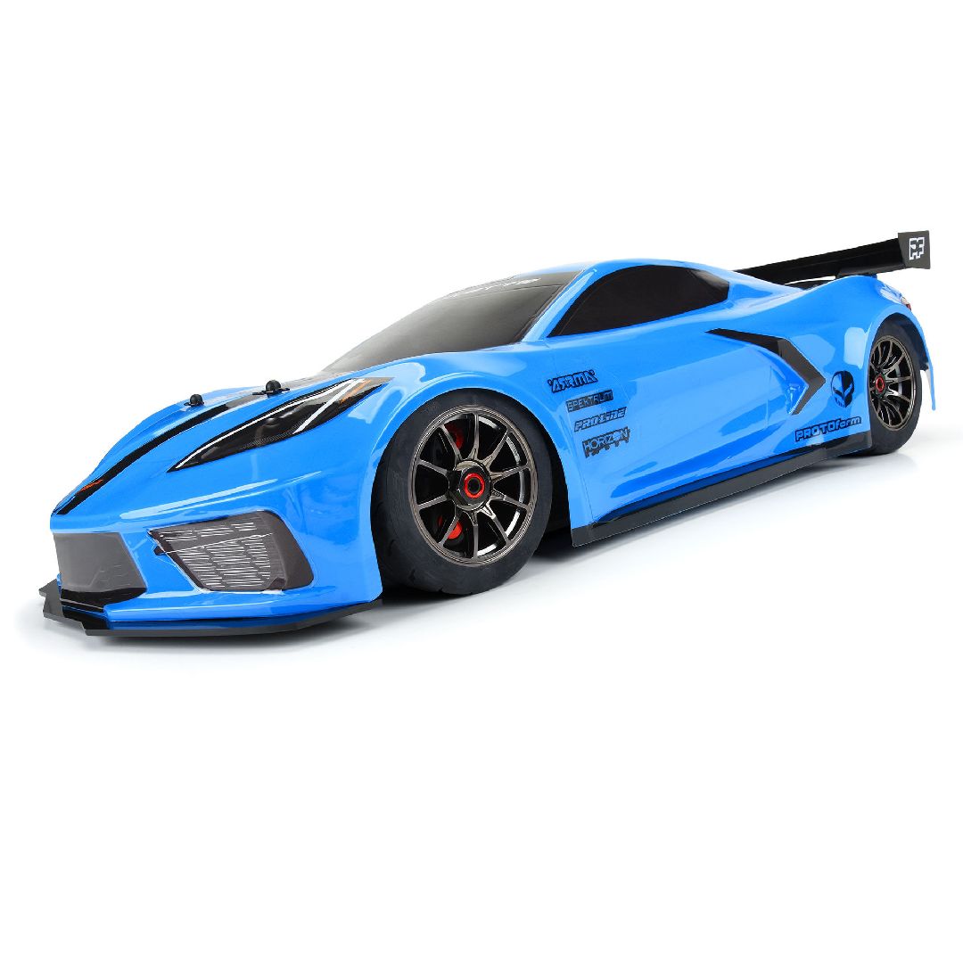 Protoform 1/7 Chevy Corvette C8 Painted Body (Blue): Felony