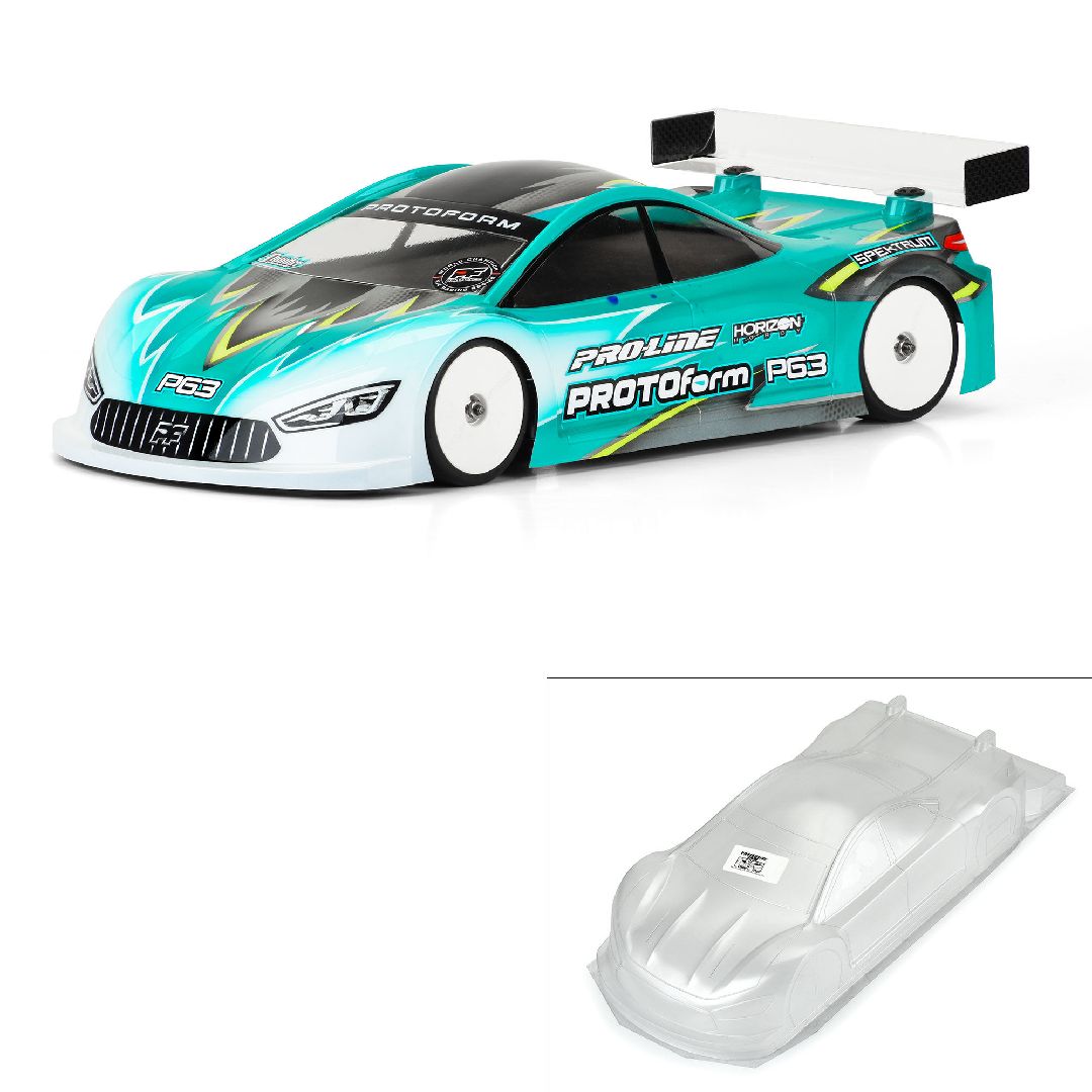 Protoform 1/10 P63 Pro-Lite (0.5mm) Clear Body for 190mm TC