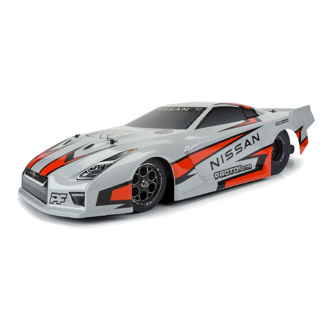 Protoform 1/10 Nissan GT-R R35 ToughColor Gray: 22S Drag Car