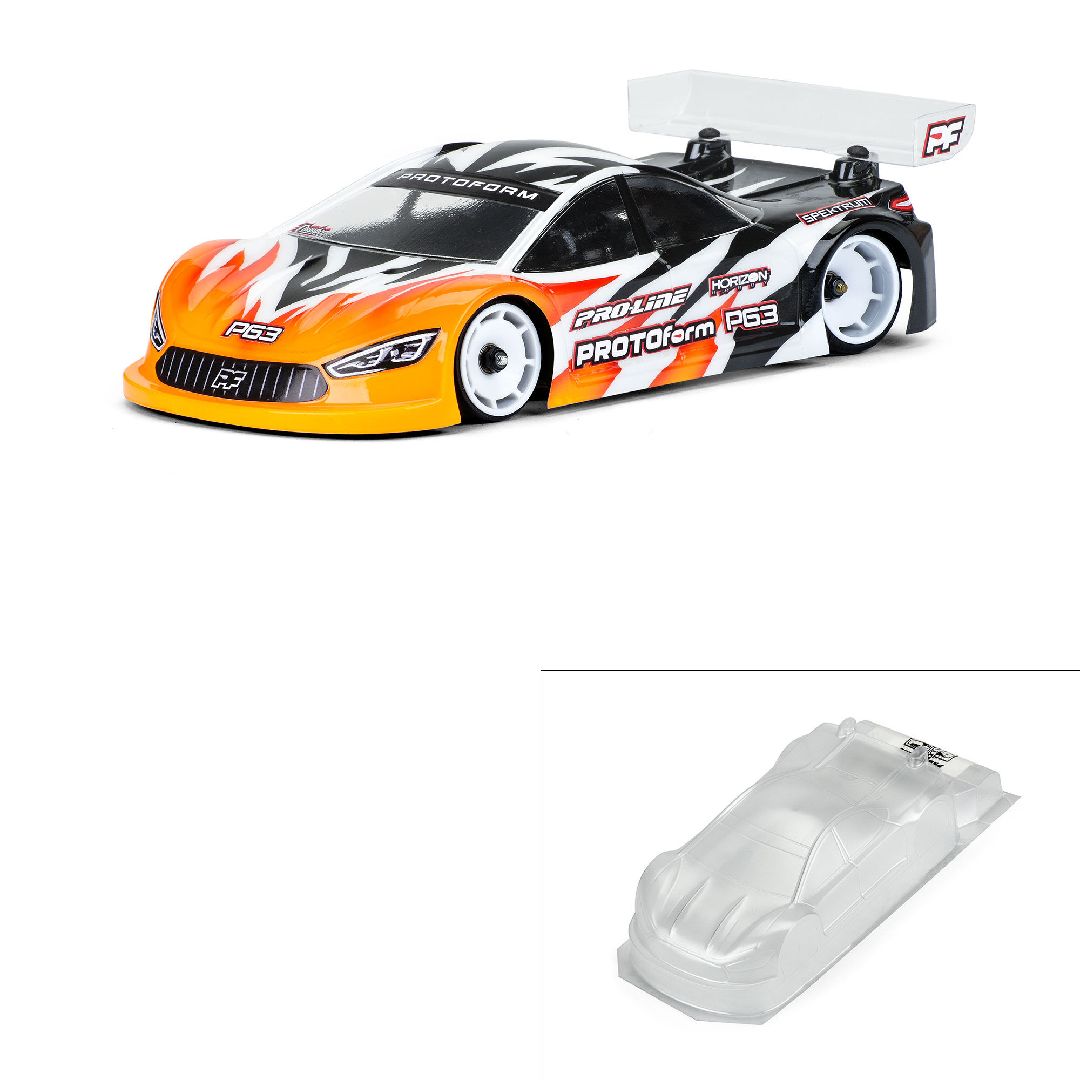 Protoform 1/28 P63 Clr Bdy: Mini-Z & 1/28 Chassis (98mm WB)