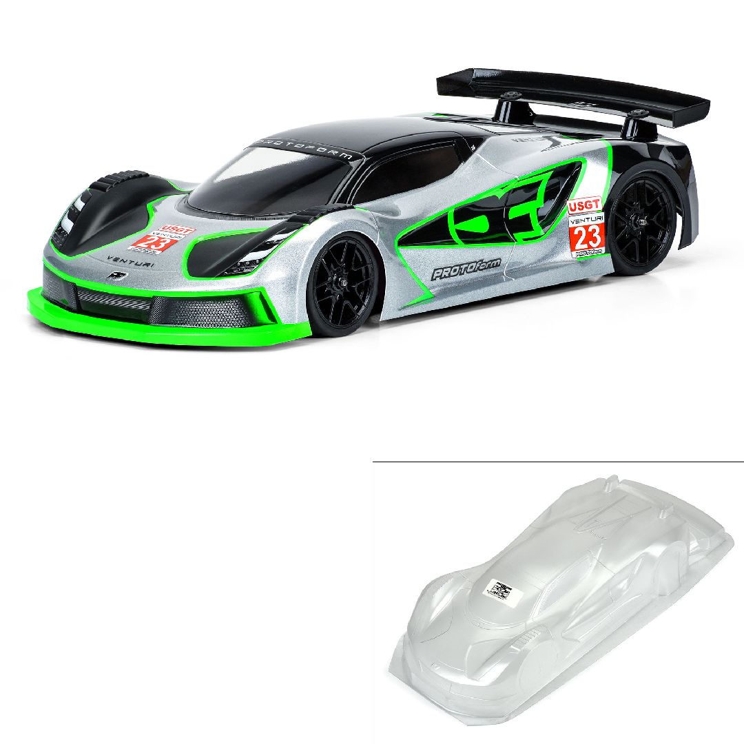 Protoform 1/10 Venturi GT Clear Body for 190mm TC Protoform 1/10 Venturi GT Clear Body for 190mm TC