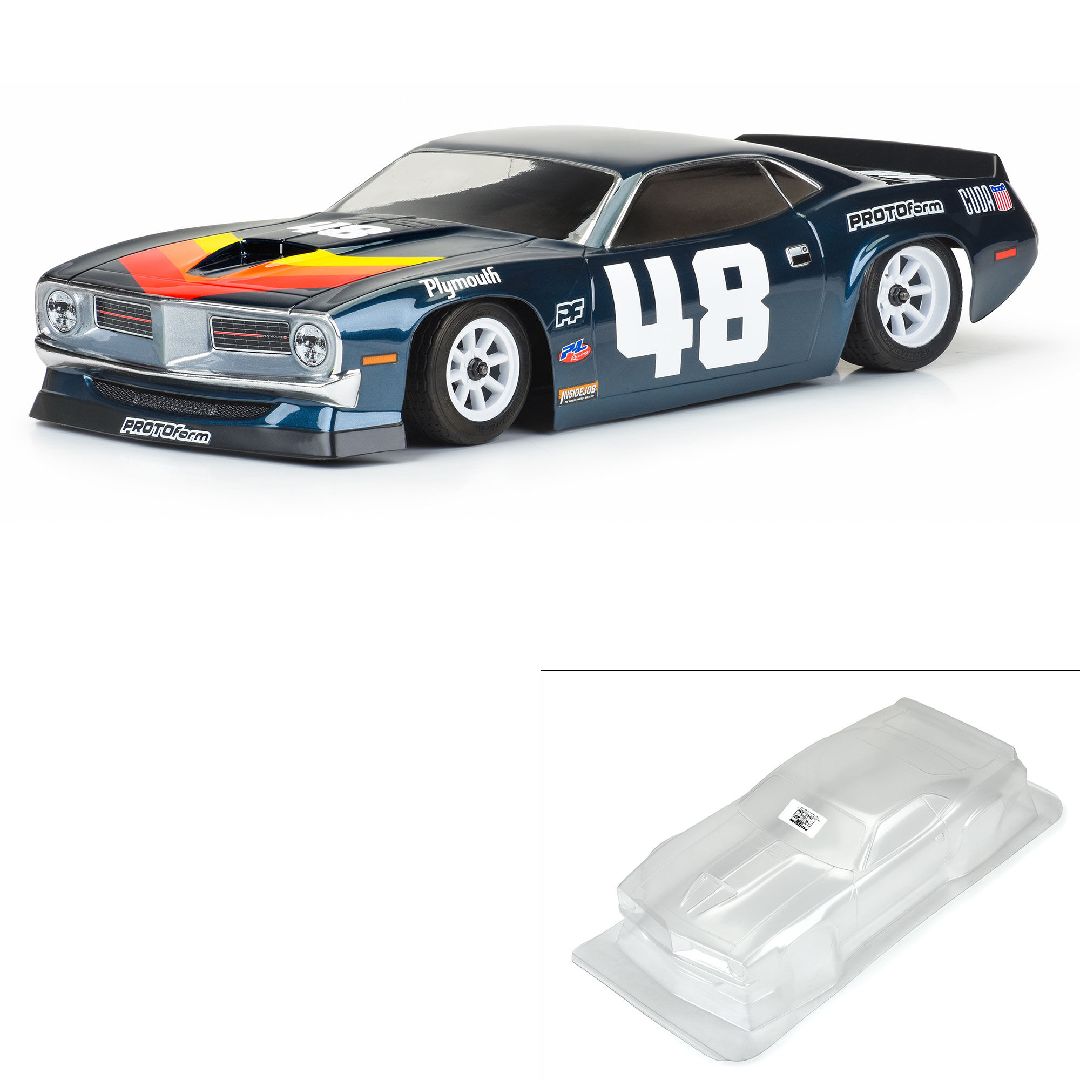 Protoform 1970 Plymouth Barracuda Clear Body for VTA Class