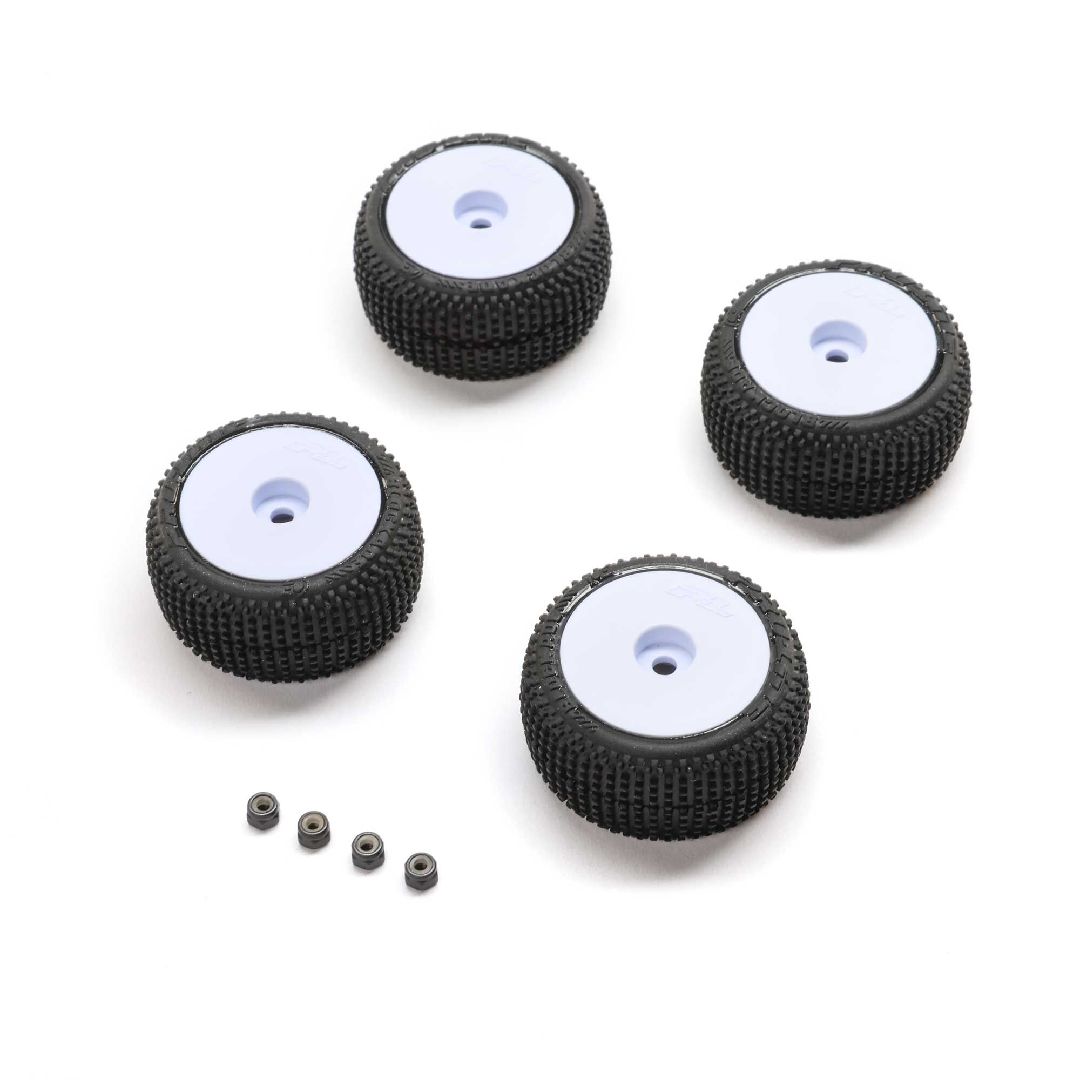 Pro-Line Blockade Tire, Pro-Line OE, Wheel, White, Mounted