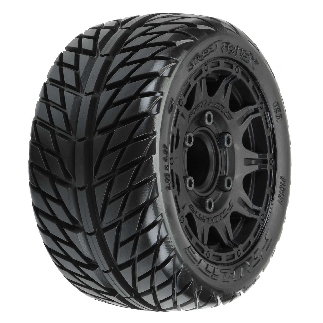 Pro-Line Street Fighter LP 2.8" on Black Rem Hex Wheels (2)