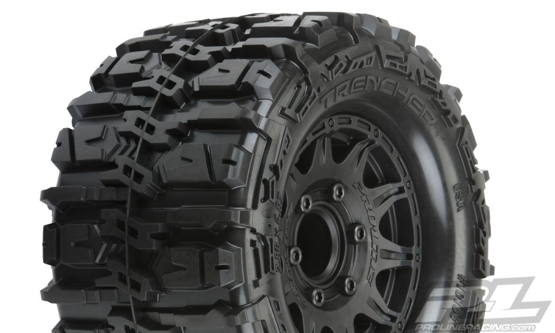 Pro-Line Trencher HP 2.8" BELTED Tires MTD Raid 6x30 Whls F/R