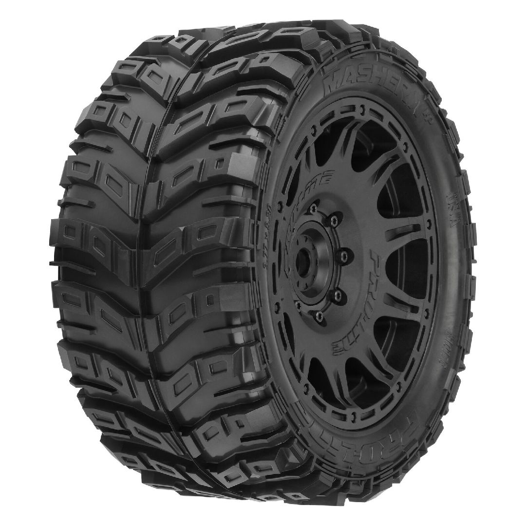 Pro-Line 1/6 Masher X HP BELTED F/R 5.7" Tires Mounted Black