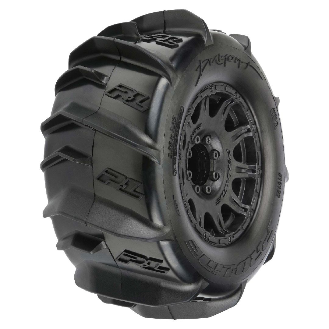 Pro-Line Dumont 3.8" Paddle Tires on Removable Hex Wheels (2)