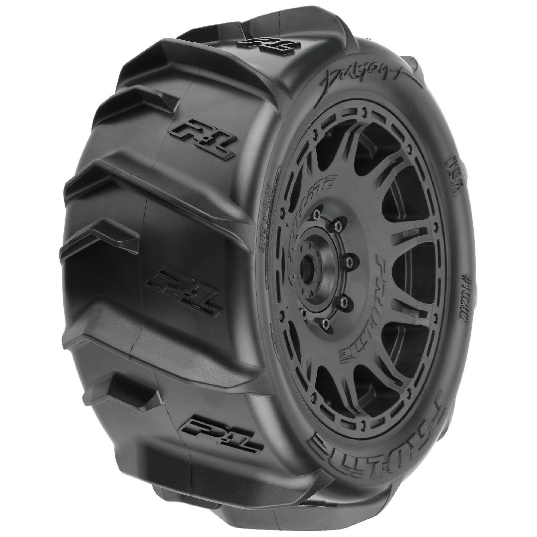 Pro-Line Dumont 5.7" Tires on Rem 24mm Hex Wheels F/R(2) Black