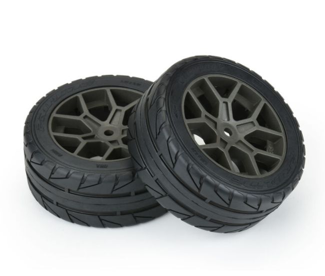 Proline 1/8 Victory S3 F/R 35/85 2.4" BELTED MTD 14mm Gray