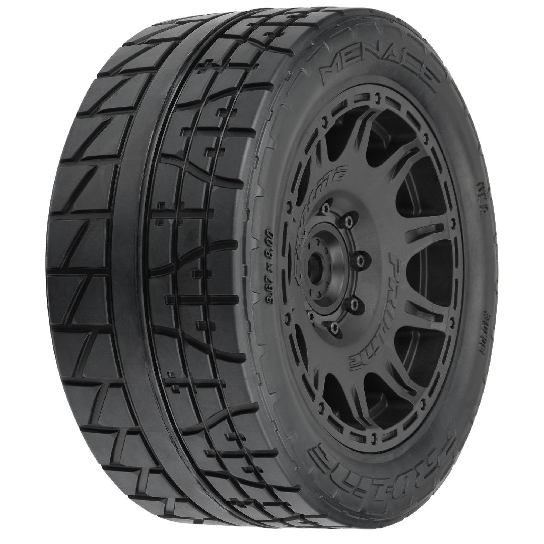 Pro-Line Menace 5.7" BELTED Tires on Rem 24mm Hex Wheels (2)