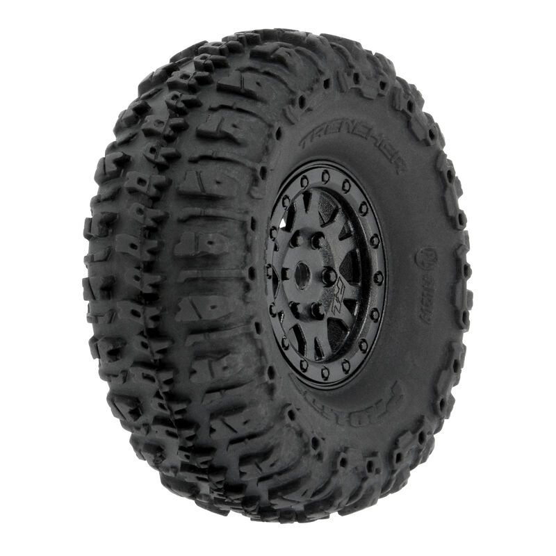 Pro-Line Trencher 1.0" Tires Mounted on Impulse Wheels (4) - Click Image to Close