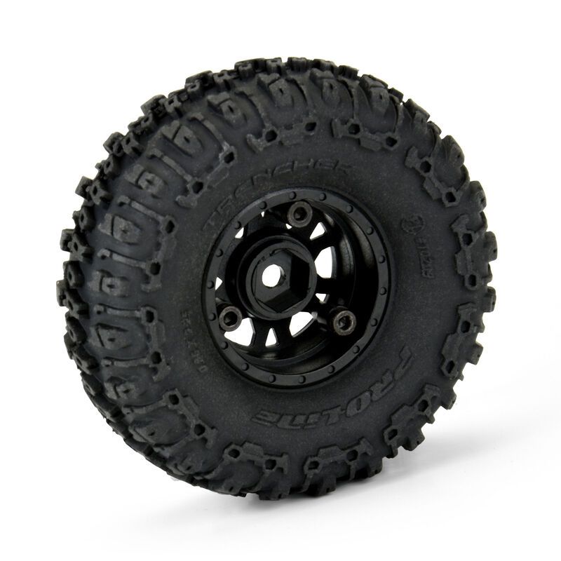 Pro-Line Trencher 1.0" Tires Mounted on Impulse Wheels (4) - Click Image to Close