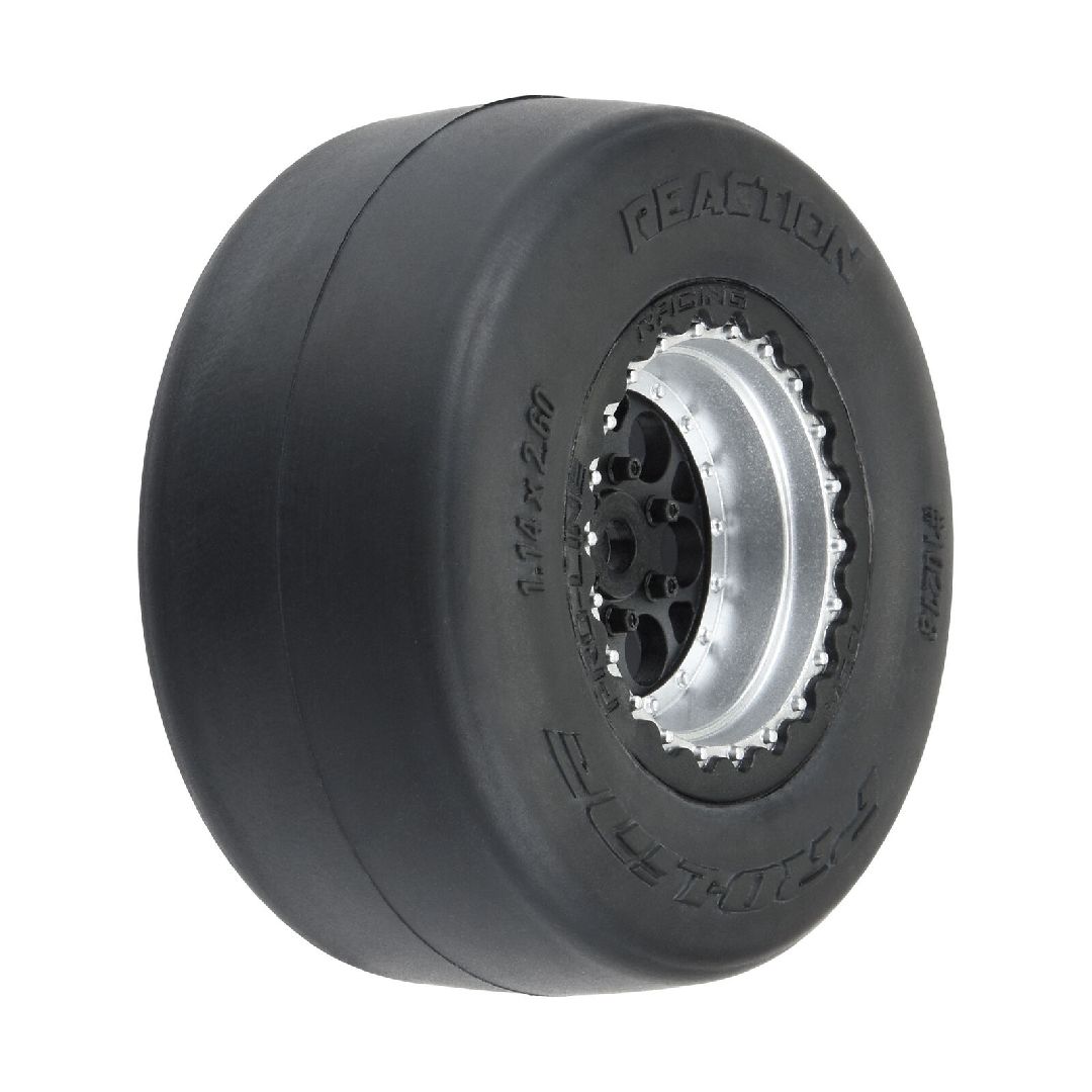 Pro-Line Reaction Drag Tires Mounted: Losi Mini Drag (2)