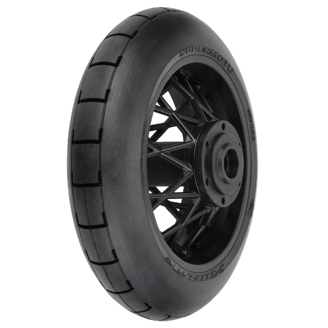 Pro-Line Racing 1/4 Supermoto S3 Motorcycle Rear Tire MTD Black (1): PROMOTO-MX