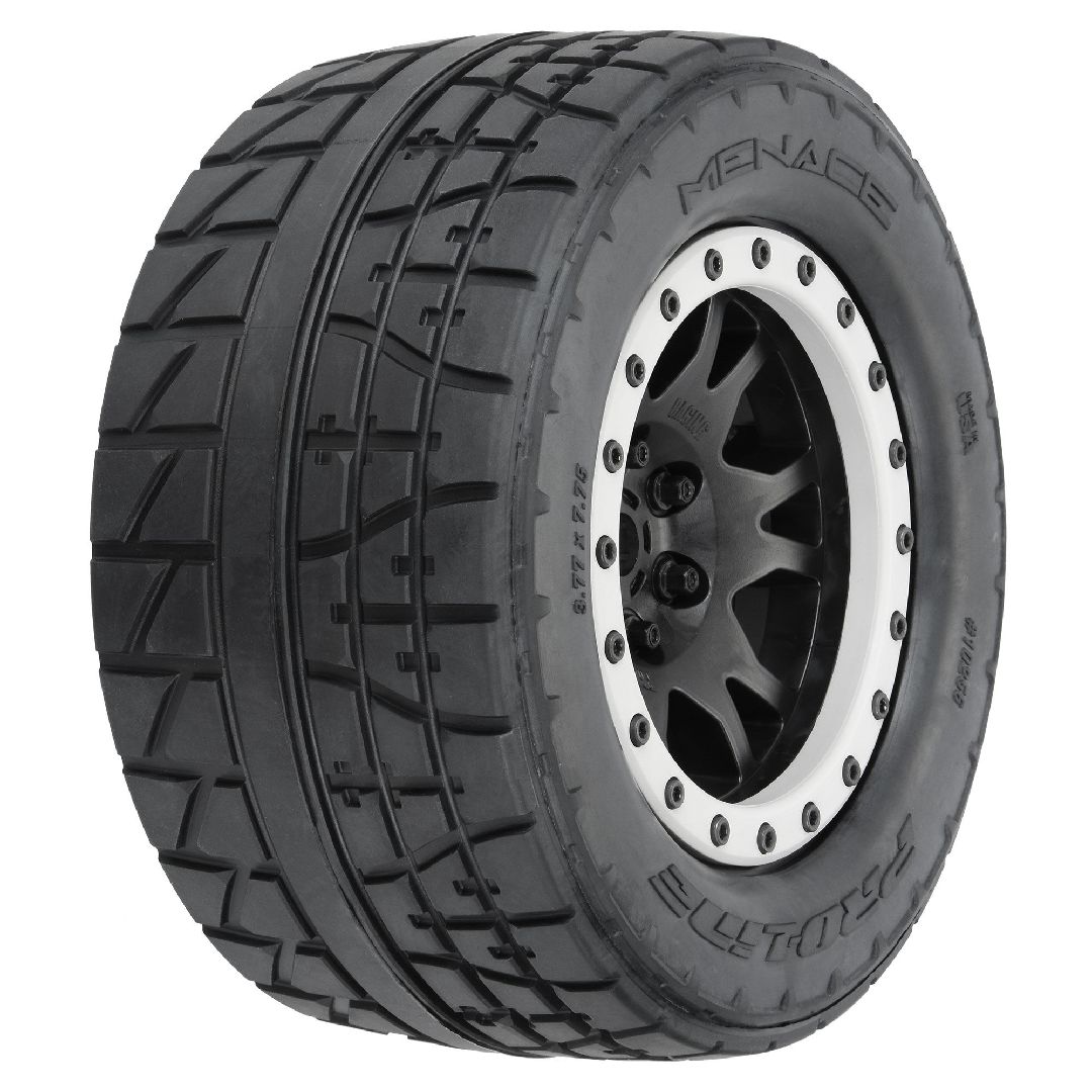 Pro-Line Menace BELTED Pro-Loc F/R MTD 24mm Black/Grey (2)
