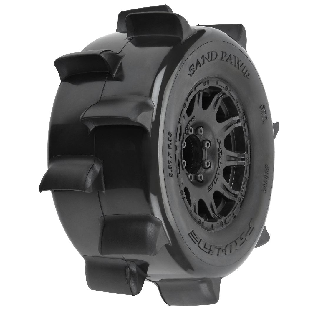 Pro-Line Sand Paw HP BELTED F/R 3.8" Tires MTD 17mm Black (2)