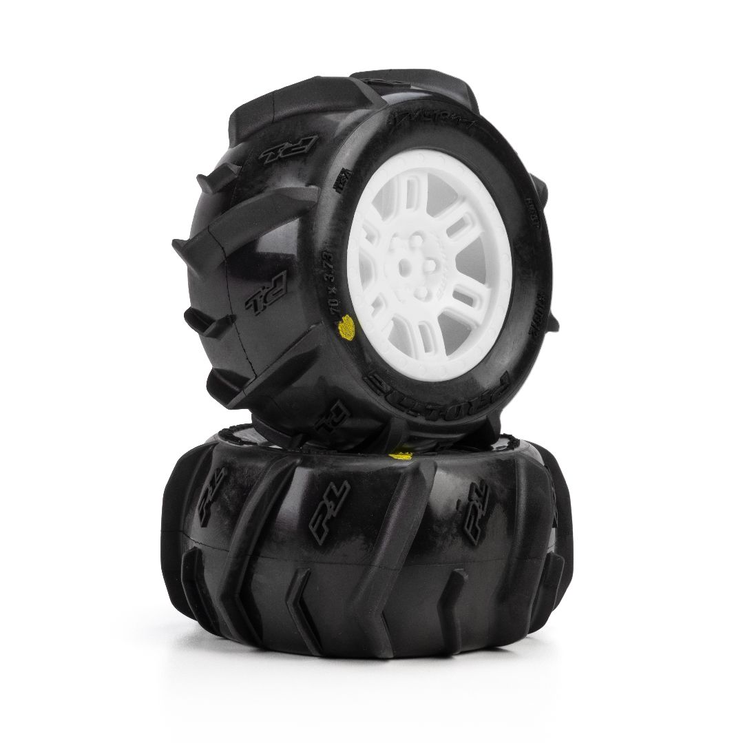 Pro-Line Dumont MT Tires MTD Split Six Mini KRATON - White