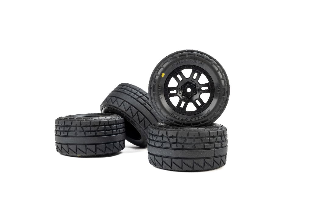 Pro-Line 2" Menace Tires on Split Six Wheel (Black) 3.34"OD (2)