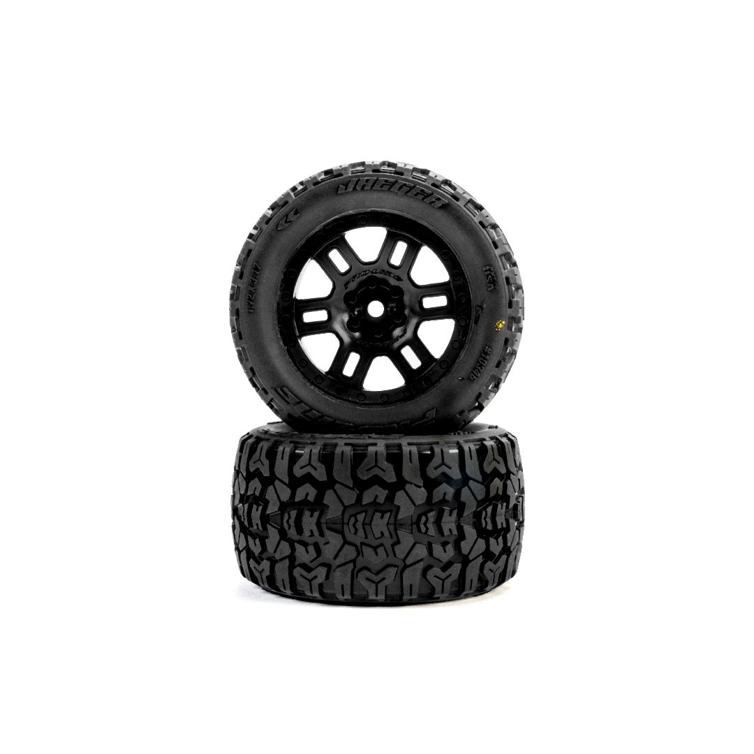 Pro-Line Jaeger MT Tires on Split Six (2) for Mini KRATON