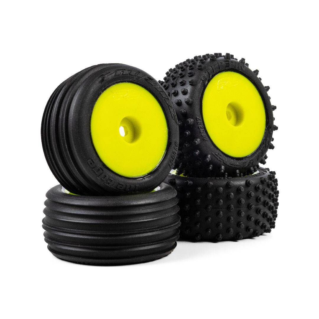 Pro-Line Edge Front/Step Pin Rear Tires MTD 7mm Yellow (4)