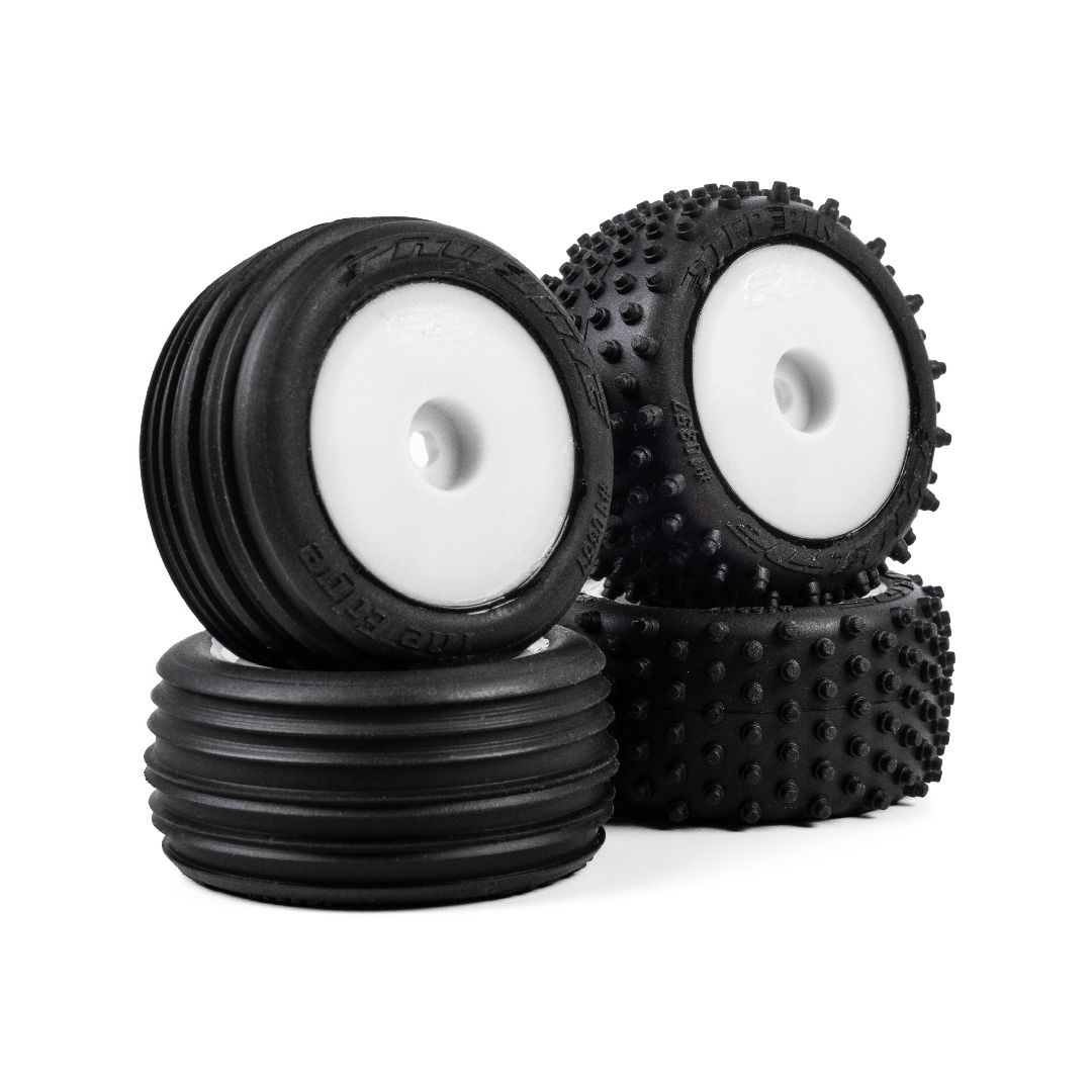Pro-Line Edge Front/Step Pin Rear Tires MTD 7mm White (4)