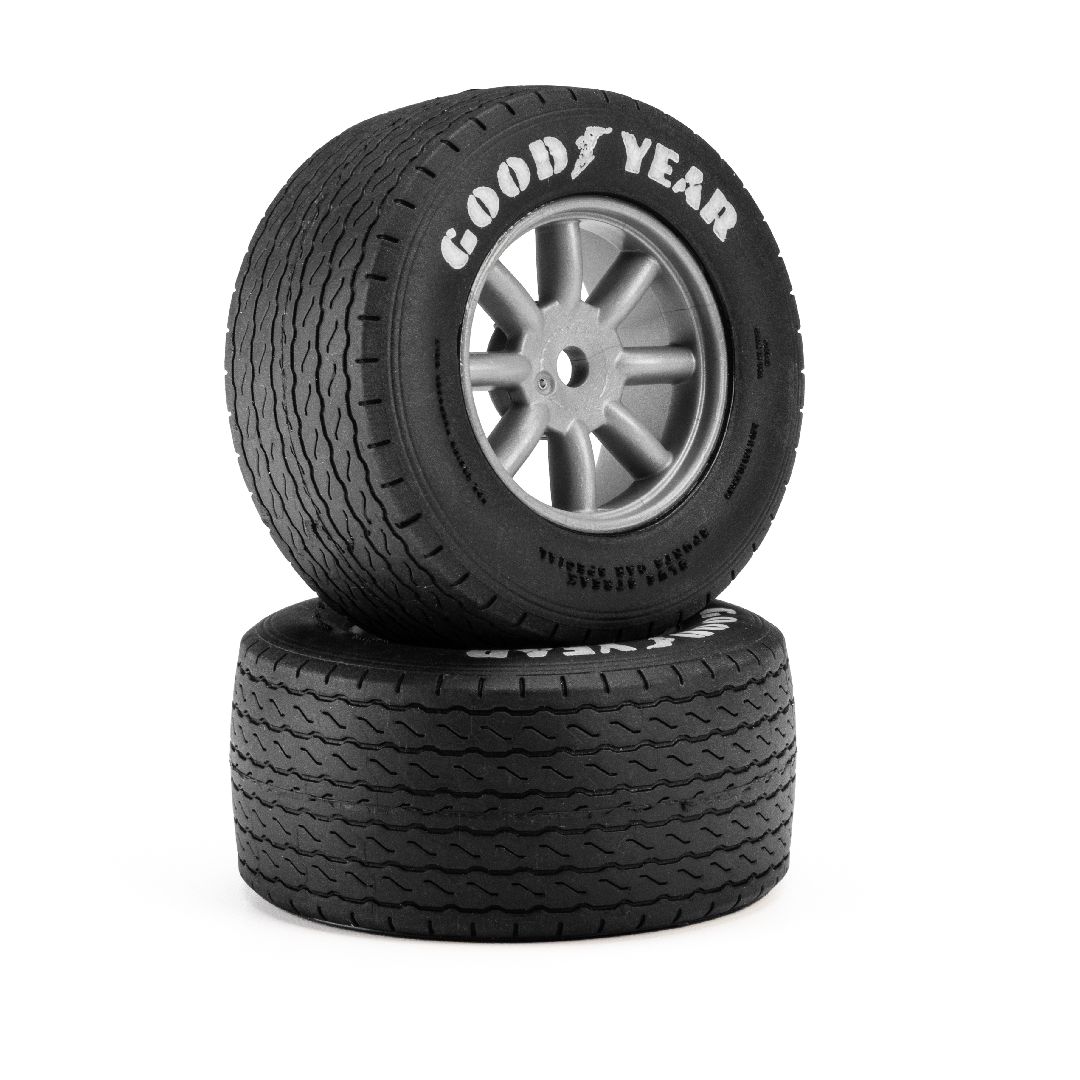 Pro-Line Blue Streak VTA Front Tires MTD 8mm Wheels (2) - Grey