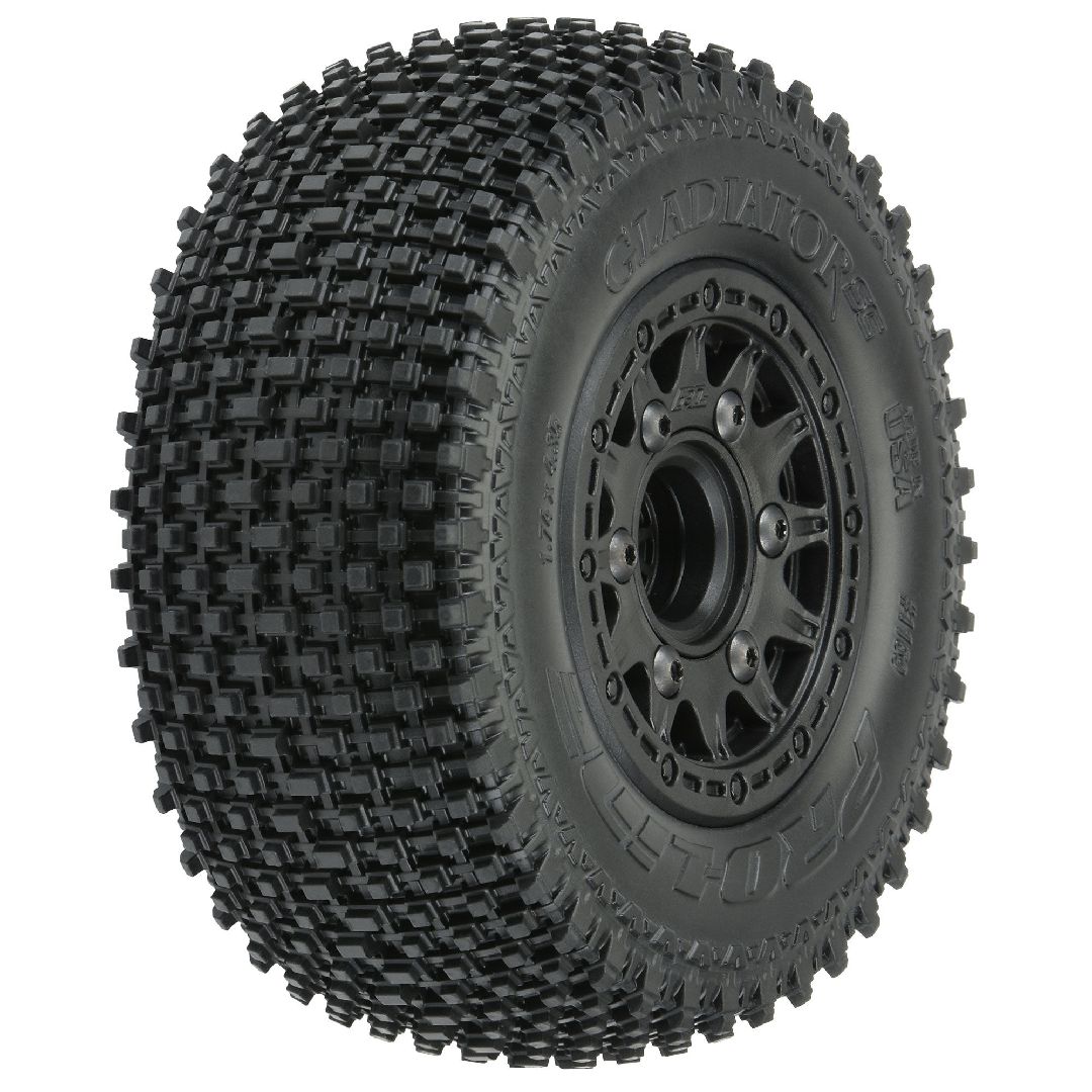 Pro-Line Gladiator 2.2"/3.0" (Soft)Tires on Rem Hex Wheels (2)