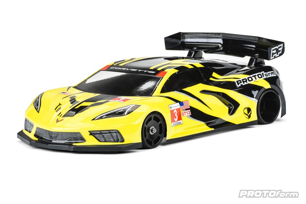 Pro-Line Chevrolet Corvette C8 Clear Body for GT12