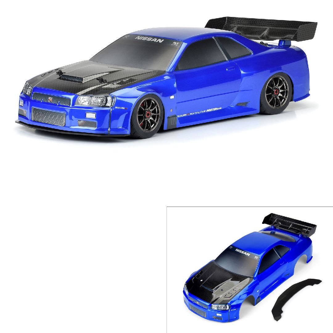 Pro-Line 1/7 Nissan R34 Body (Blue) Infraction