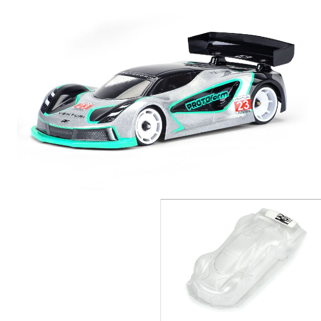 ProLine Venturi GT Light Weight Clear Body for Mini-Z & Other 1/28 Chassis (98mm WB)
