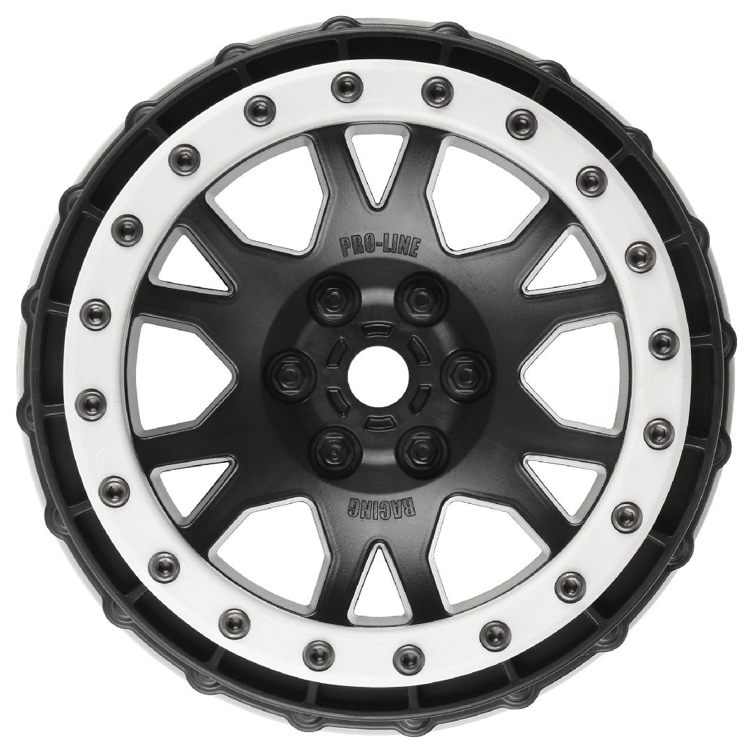 Pro-Line Impulse Pro-Loc Black Wheels with Stone Gray Rings