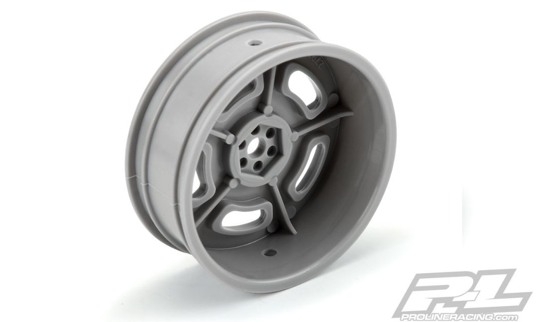 Pro-Line Slot Mag Drag Spec 2.2" Stone Gray Front Wheels - Click Image to Close