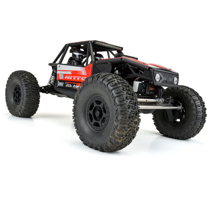 Pro-Line Holcomb 1.9" Black Plastic Internal Bead-Loc Wheels (2)