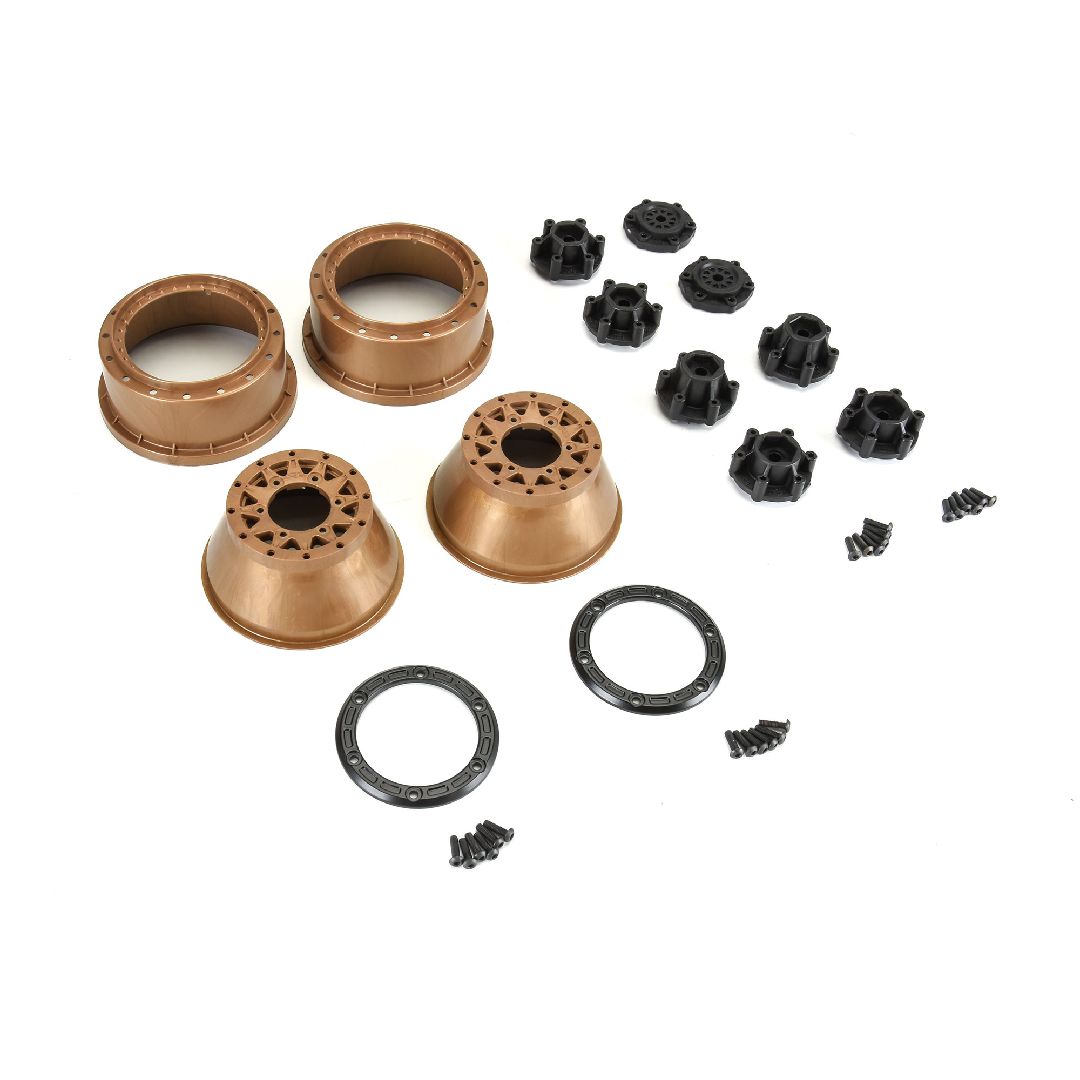 Raid Bead-Loc Fr/Rr 2.2"/3.0" 12 & 14mm SC Wheels Black/Bronze
