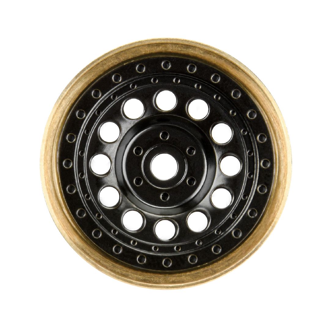 Pro-Line 1/24 Rock Shooter Brass F/R 1.0 7mm Whl (2) Blk