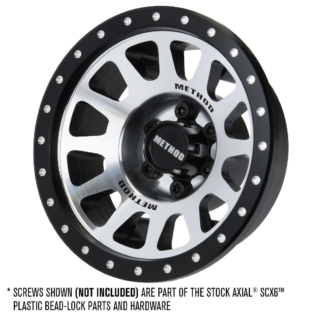 Pro-Line 2.9" Method 305 NV Silver AL+2 Offset Wheel Faces (2)