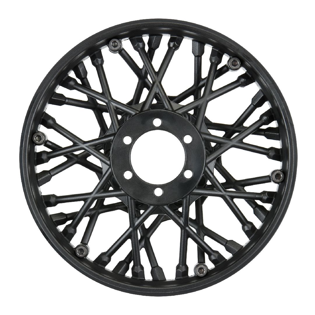 Pro-Line Supermoto Front Wheel, Black: Promoto-MX