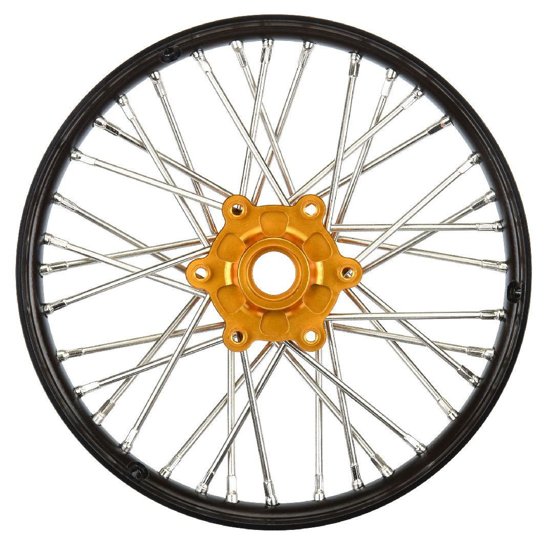 Pro-Line Pro-Spec Alum V2 Bead Front Wheel, Black/Gold