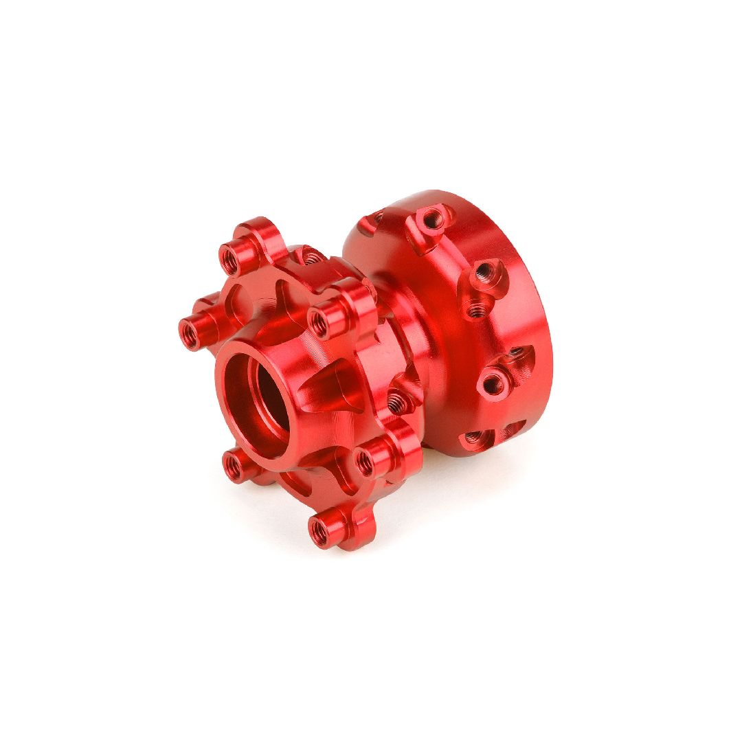 Pro-Line Pro-Spec Aluminum Front Hub, Red: Promoto-MX
