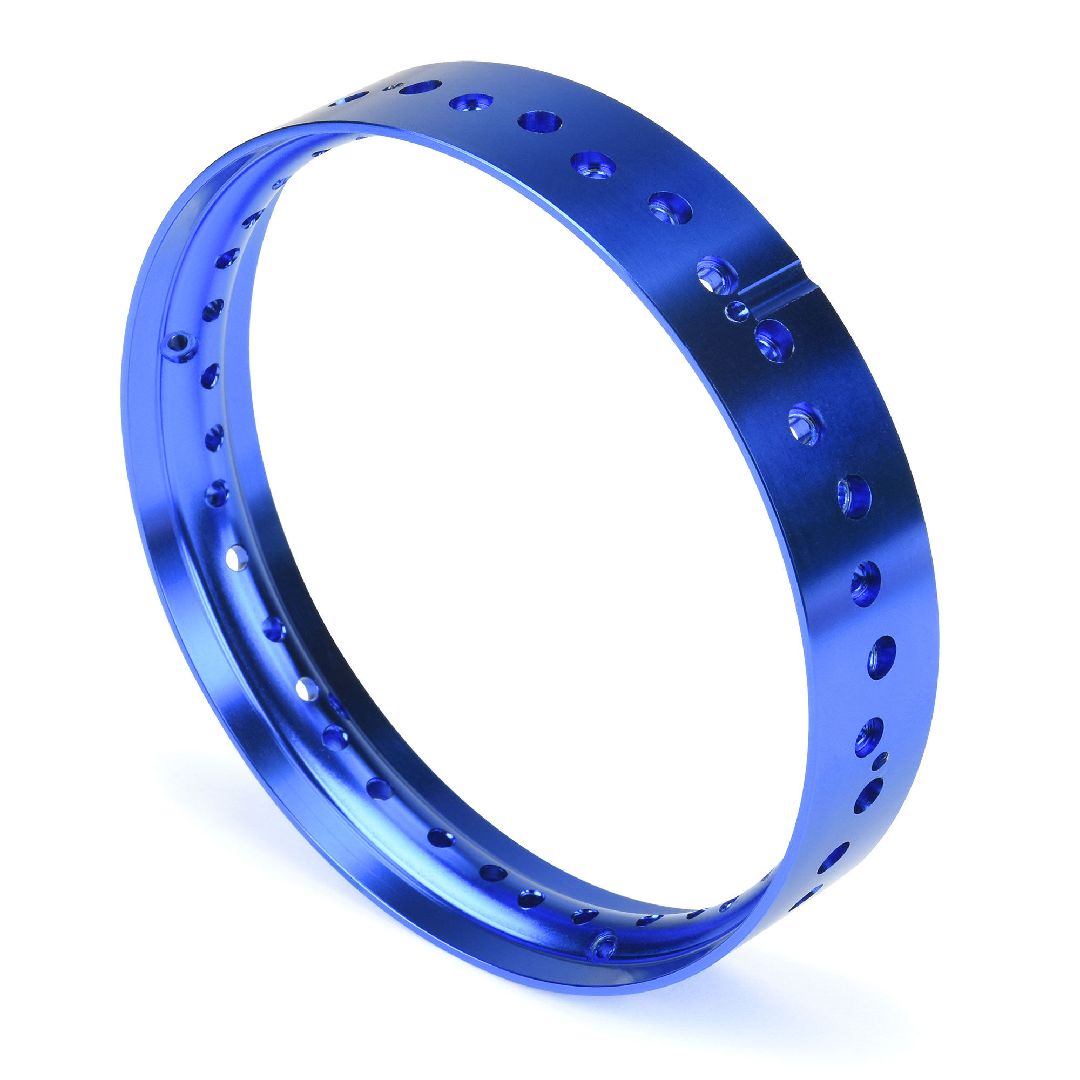 Pro-Line Pro-Spec Aluminum Front Rim, Blue: Promoto-MX